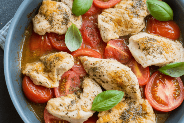 easy Simple Chicken and Tomatoes easy Simple Chicken and Tomatoes