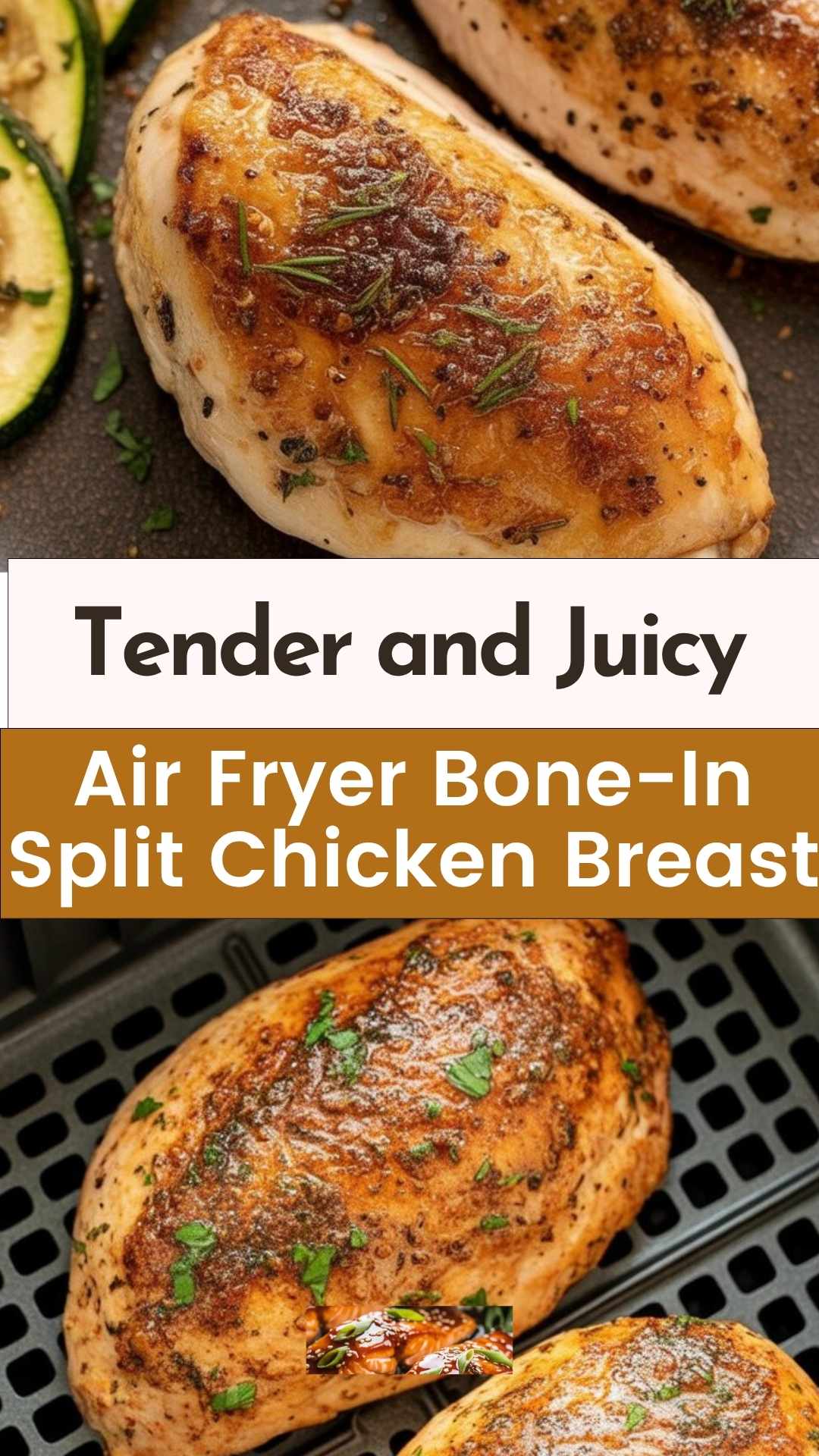 Air Fryer Bone-In Split Chicken Breast