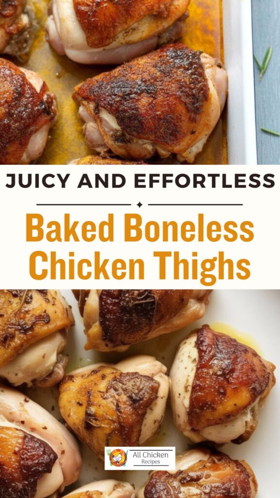 Baked Boneless Chicken Thighs