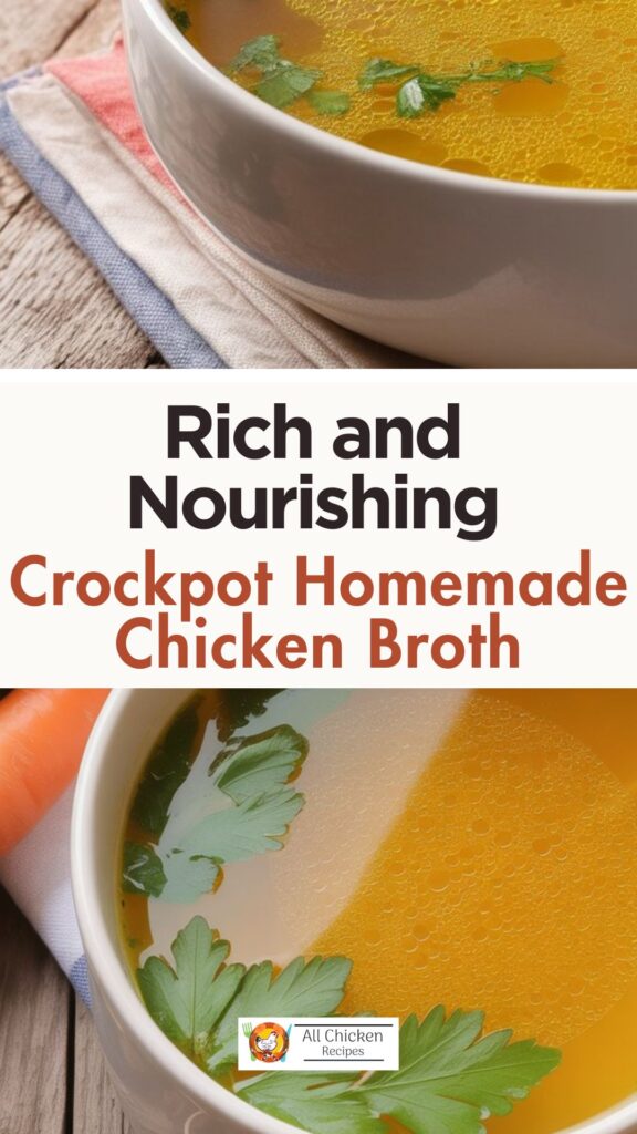 Crockpot Homemade Chicken Broth