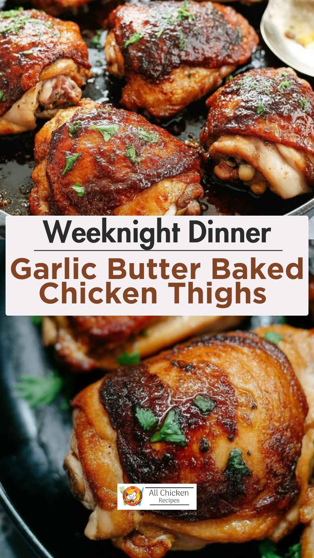 Garlic Butter Baked Chicken Thighs