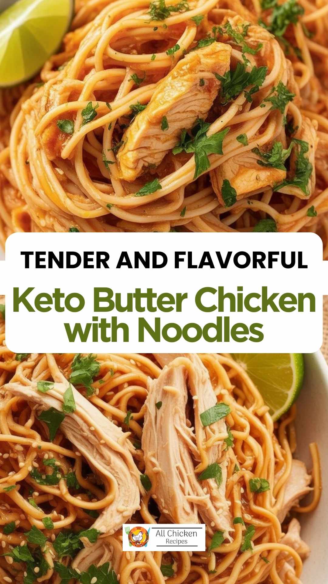 Keto Butter Chicken with Noodles