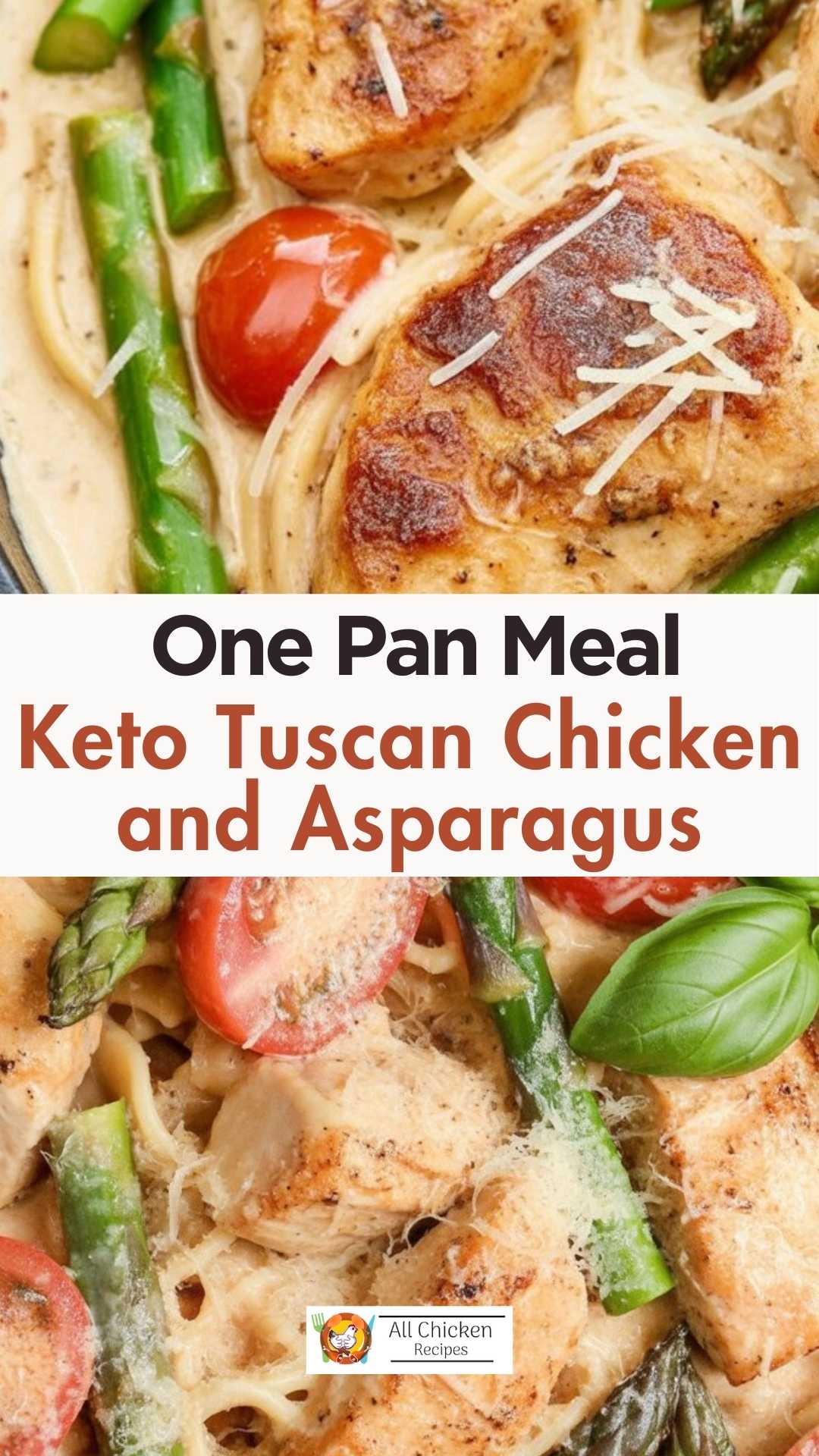Keto Tuscan Chicken and Asparagus