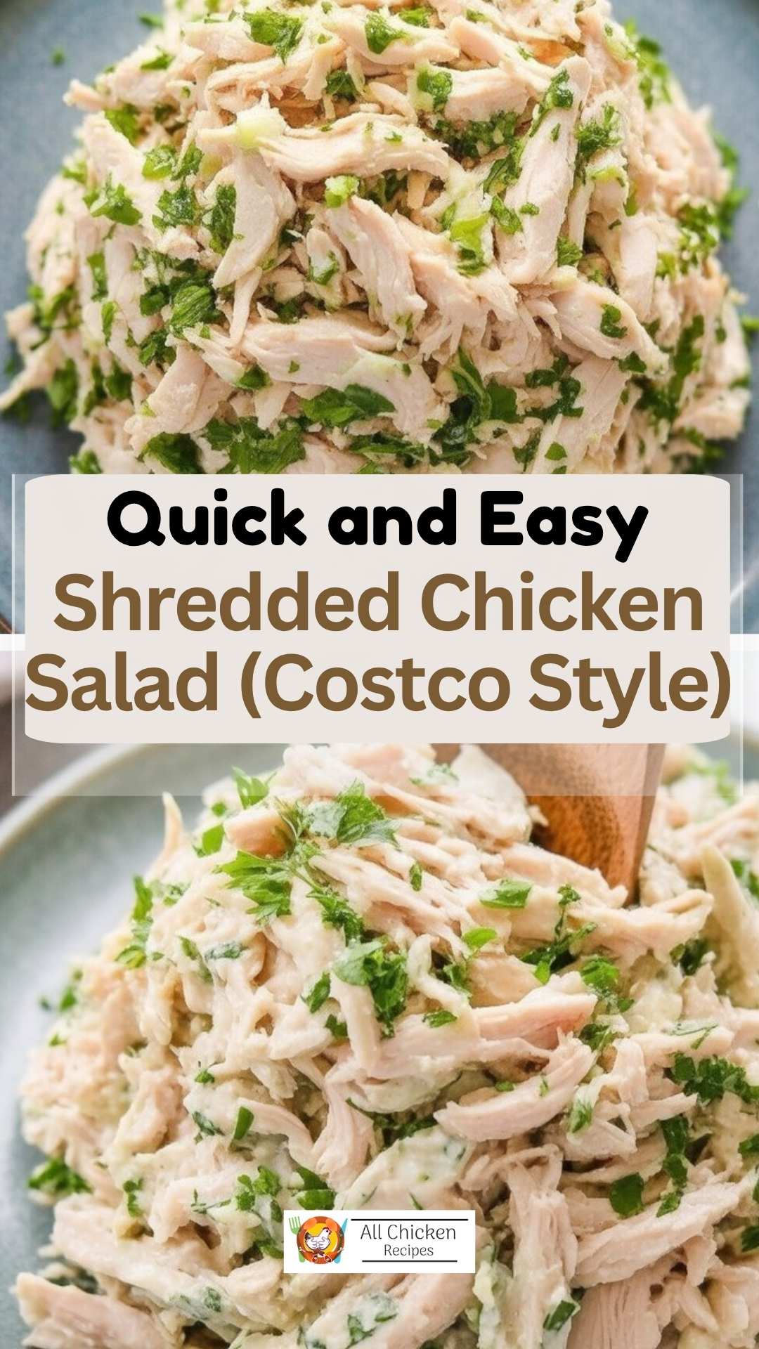 Shredded Chicken Salad (Costco Style)