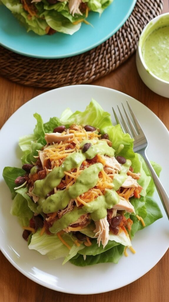 best Crock Pot Chicken and Black Bean Taco Salad