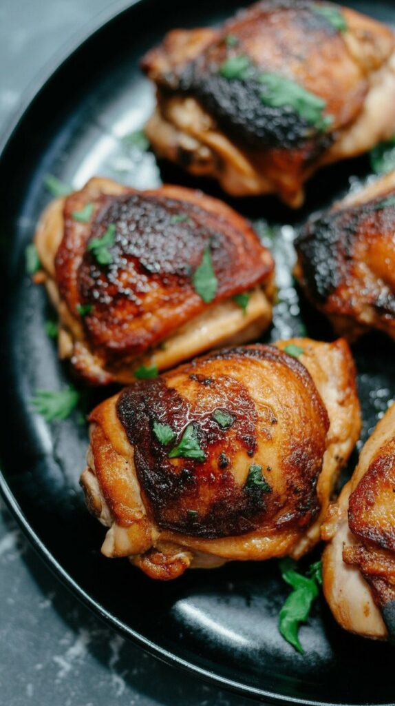 best Garlic Butter Baked Chicken Thighs