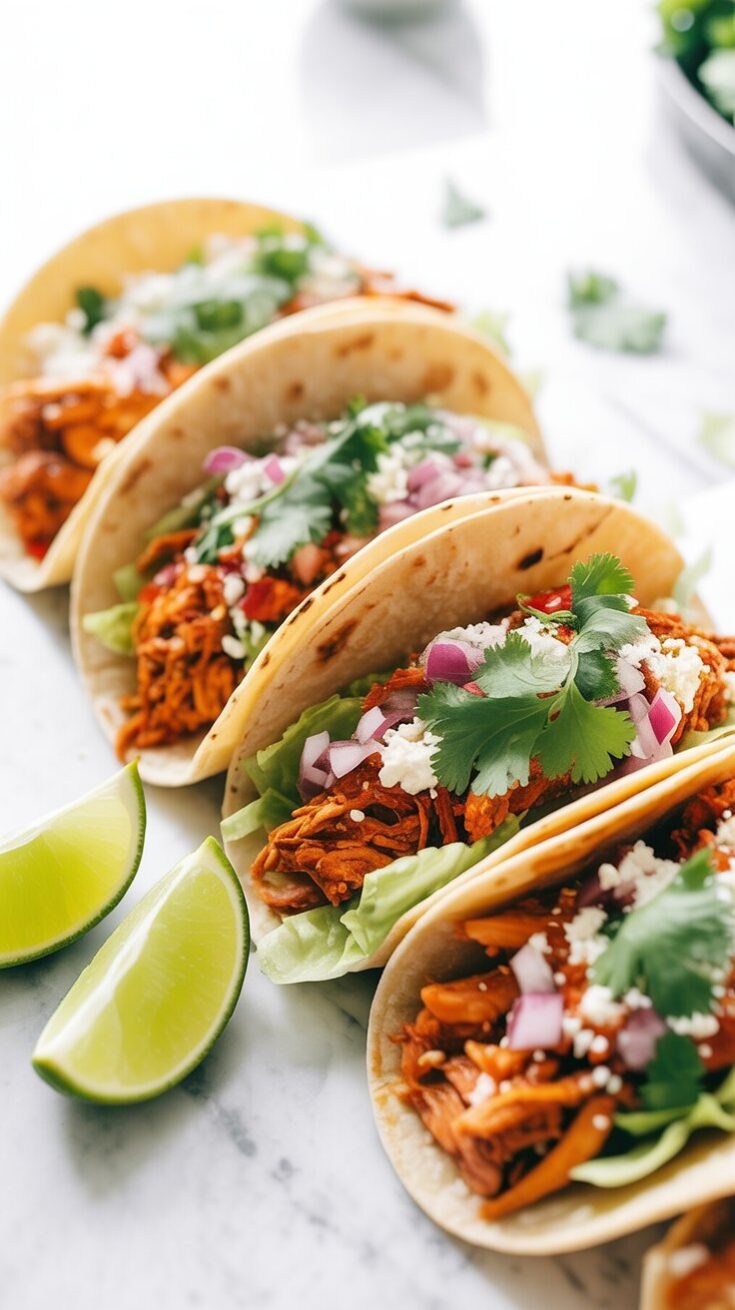 easy Chicken Tinga Tacos