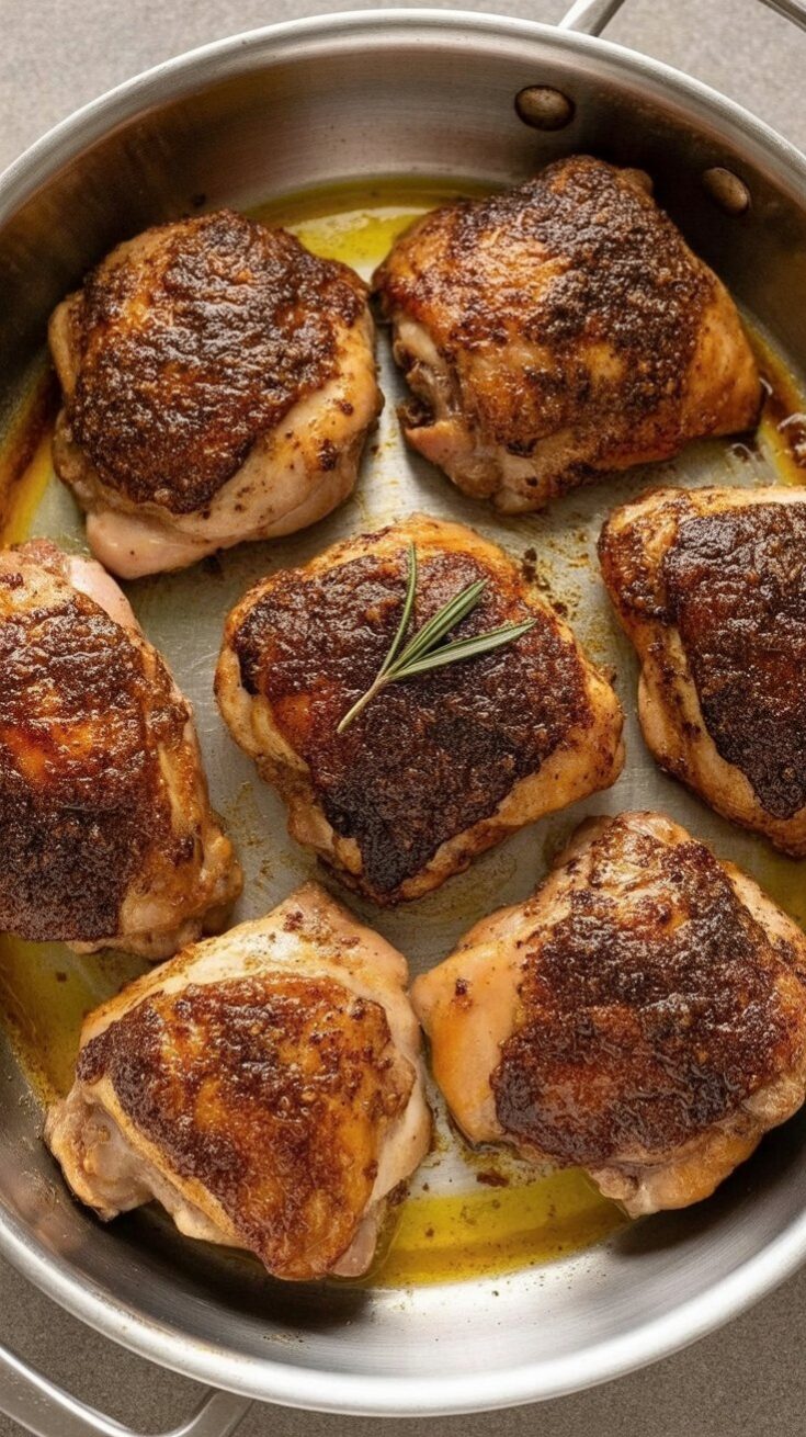 easy Garlic Butter Chicken Thighs