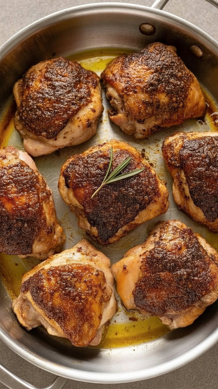easy Garlic Butter Chicken Thighs