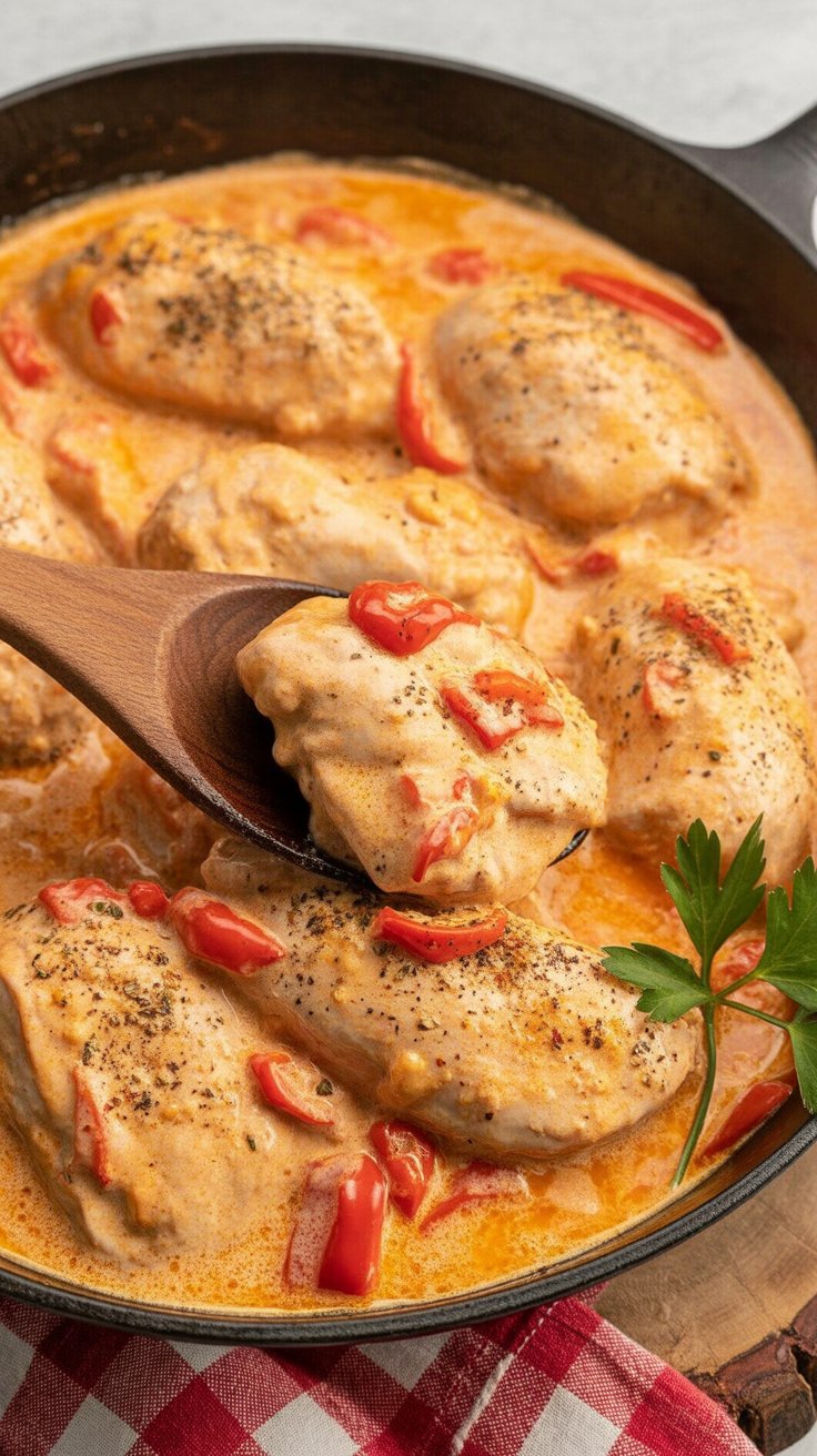 easy Keto Chicken and Peppers