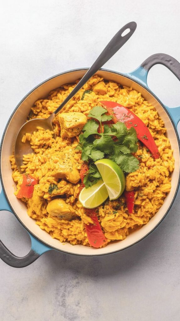 easy One Pot Curry Chicken and Rice