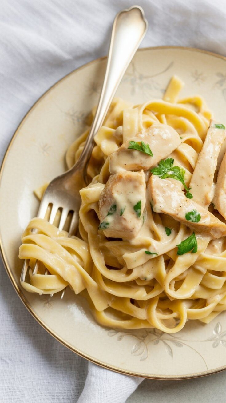easy Rotisserie Chicken Alfredo