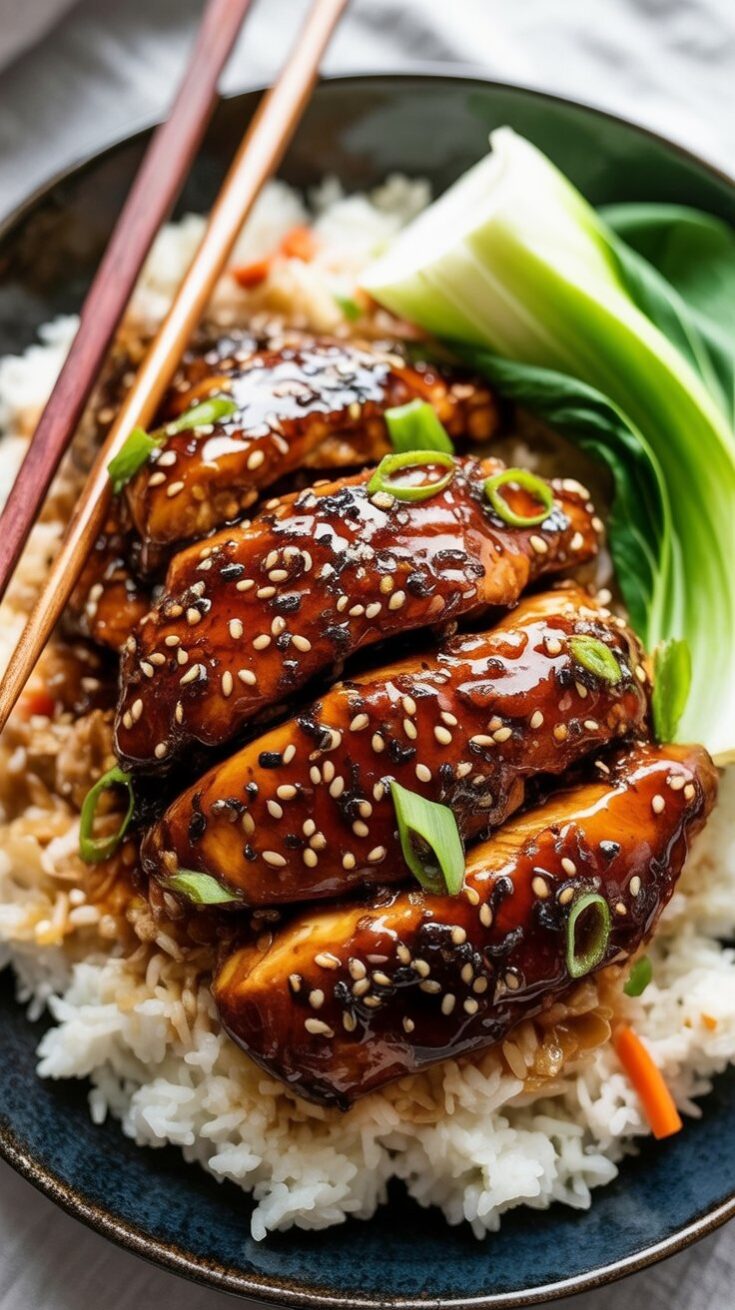 easy Simple Asian Glazed Chicken Thighs
